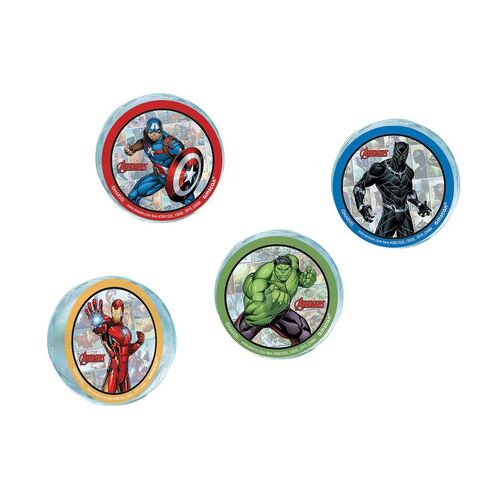 Marvel Avengers Powers Unite Bounce Balls Favors 4 Pack