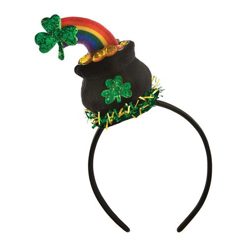 St Patrick's Day Rainbow & Pot of Gold Headband