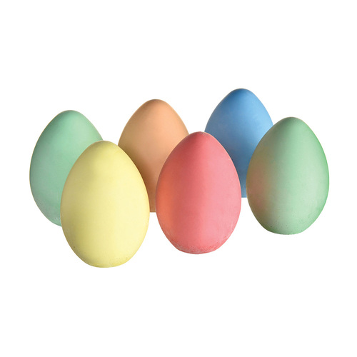 Easter Egg Shaped Chalk in Egg Carton 6 Pack