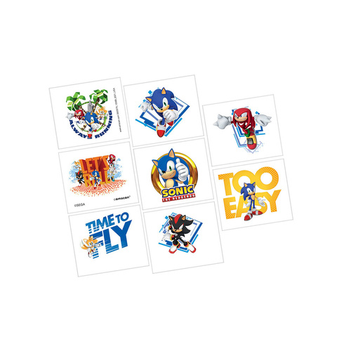 Sonic the Hedgehog Tattoos 8 Pack