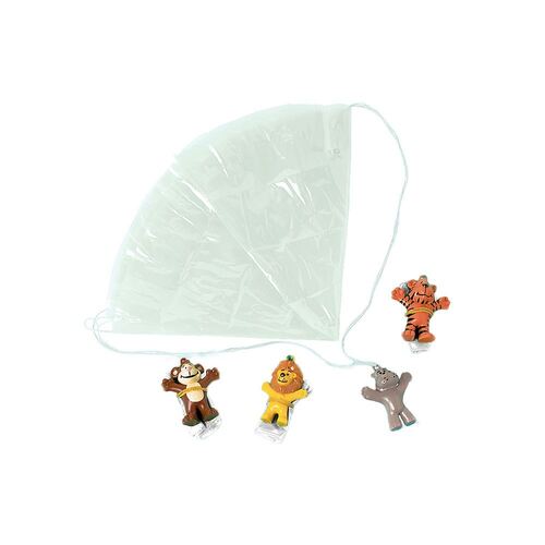 Value Pack Favors Zoo Animals Paratroopers 12 Pack