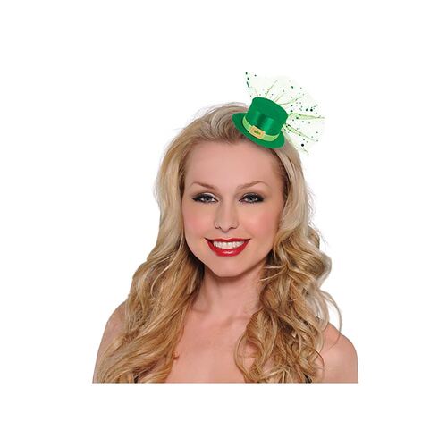 St Patrick's Day Mini Top Hat Hair Clip