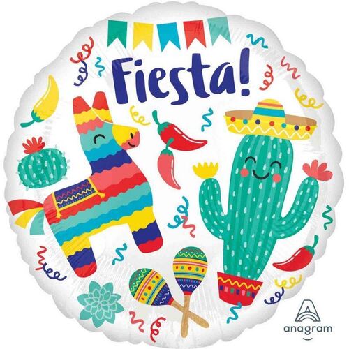 45cm Standard HX Fiesta Party Foil Balloon