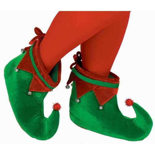 Elf Shoes with Bells Adult Size 2 Pack 