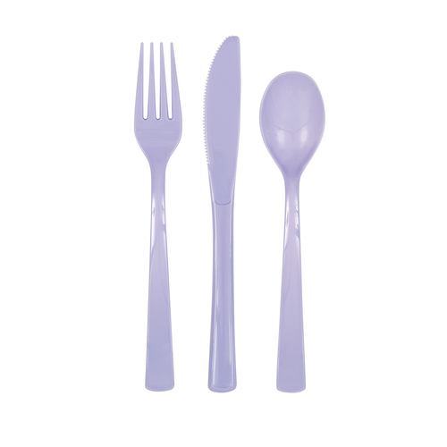 Lavender Cutlery 18 Pack