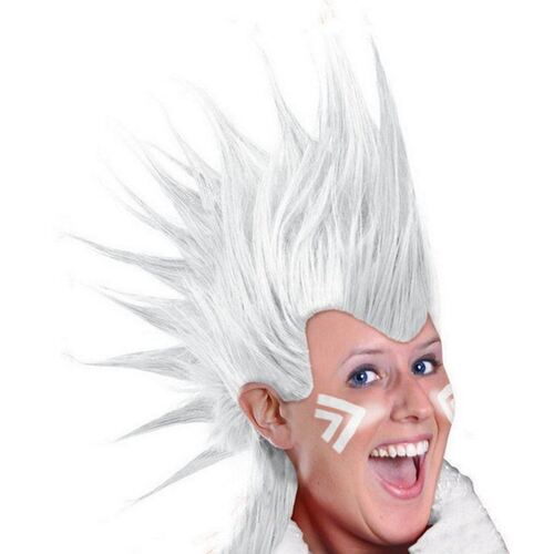 Mohawk Wig - White