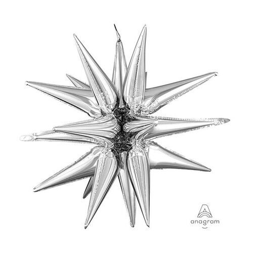 SuperShape Multi-Balloon Large Magic Silver Star  Foil Balloon