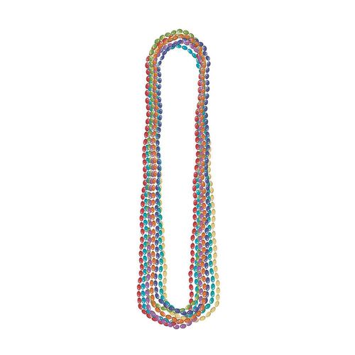 Rainbow Metallic Necklace 8 Pack