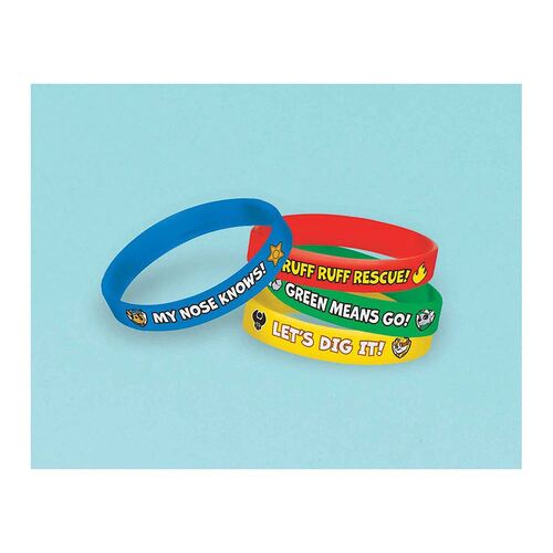 Paw Patrol Rubber Bracelet Favor 4 Pack