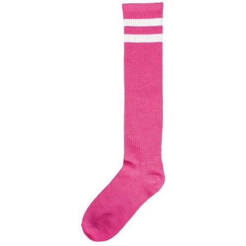 Striped Knee Socks - Pink