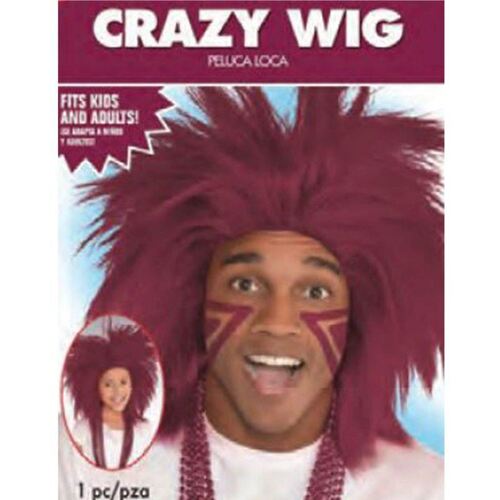Crazy Wig - Burgundy