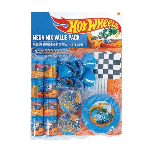 Hot Wheels Wild Racer Mega Mix Value Pack Favors