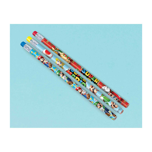 Super Mario Brothers Pencils 12 Pack