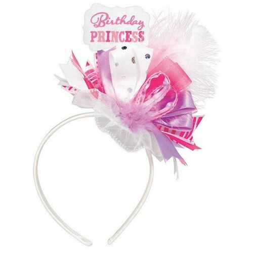 Birthday Princess Fashion Headband Fabric & Ribbon