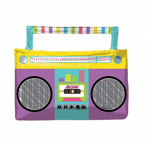 SuperShape Awesome Party Boombox Foil Balloon