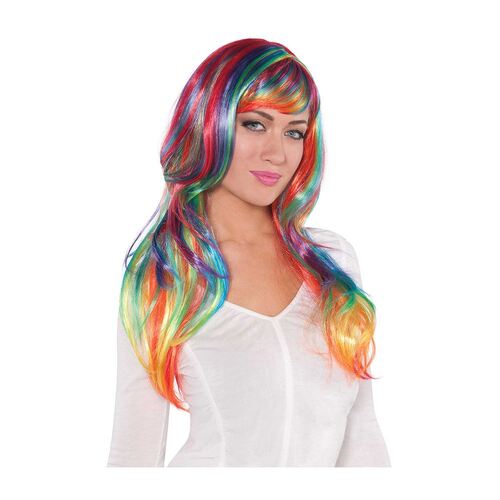 Glamorous Wig Rainbow