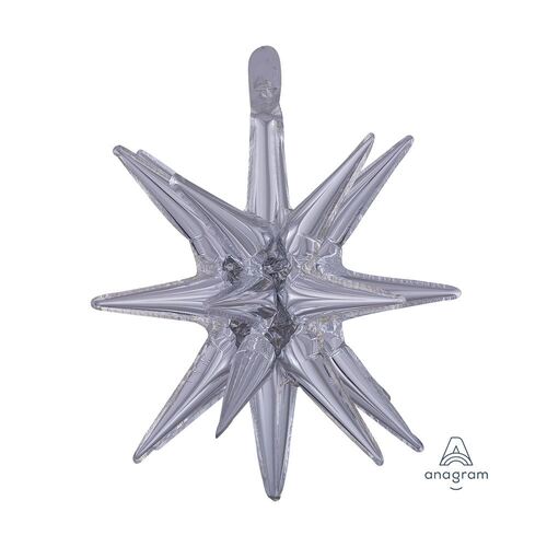 SuperShape Multi-Balloon Small Magic Star Silver  Foil Balloon