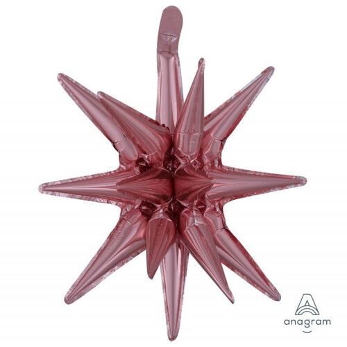 SuperShape Multi-Balloon Small Magic Star Rose Gold Foil Balloon