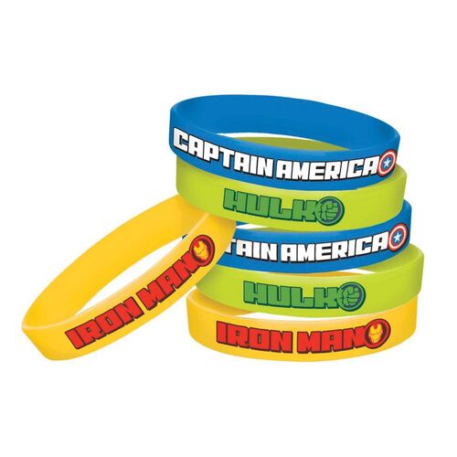 Avengers Epic Rubber Bracelets 6 Pack