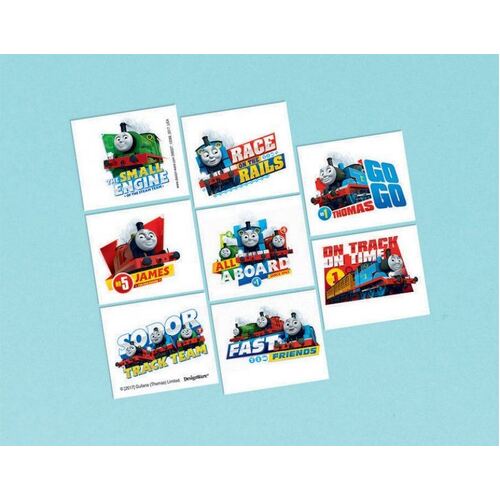 Thomas All Aboard Tattoo Favors 8 Pack