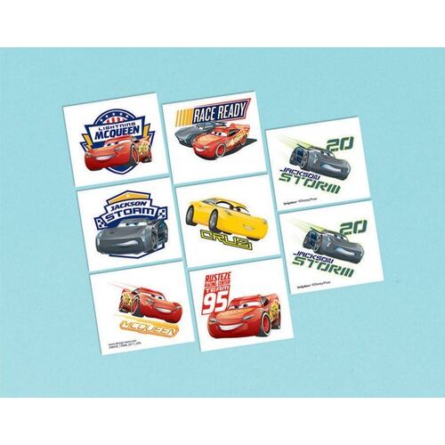 Cars 3 Tattoo Favor 8 Pack