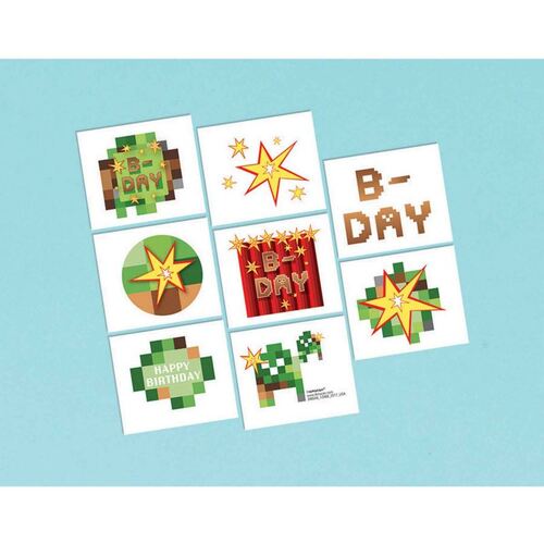 Tnt Party Tattoos Perforated Sheet