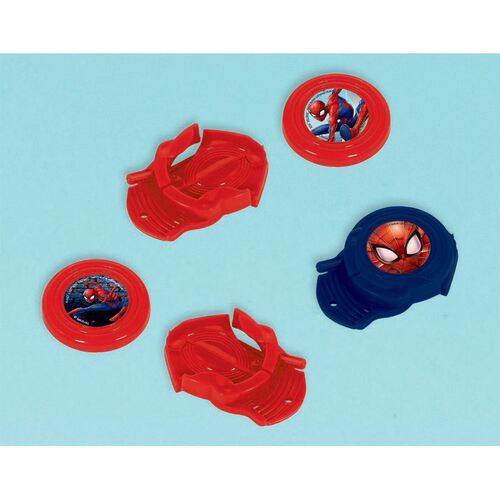 Spider-Man Webbed Wonder Mini Disc Shooter Favor 12 Pack