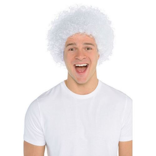 Curly Wig - White