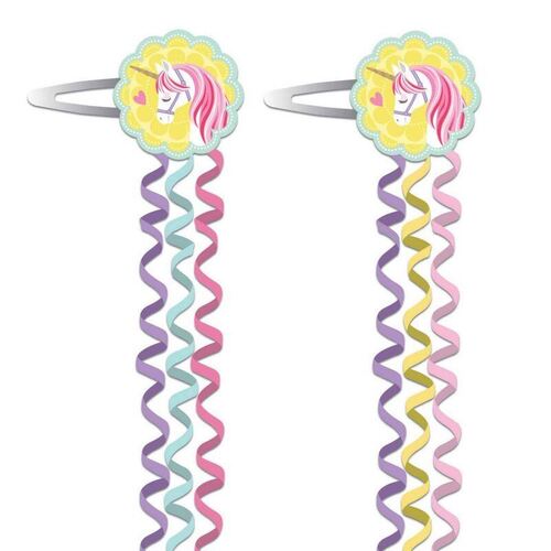 Magical Unicorn Hair Clips 4 Pack