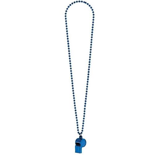 Whistle On Chain Necklace  - Blue