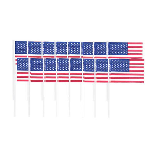 Patriotic American Flag Picks 120 Pack