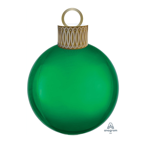 Green Orbz & Ornament Kit Foil Balloon