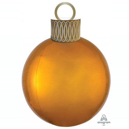 Gold Orbz & Ornament Kit Foil Balloon