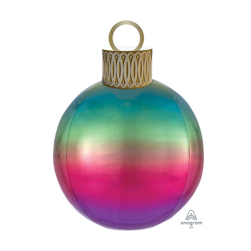Ombre Rainbow & Orbz Ornament Kit Foil Balloon