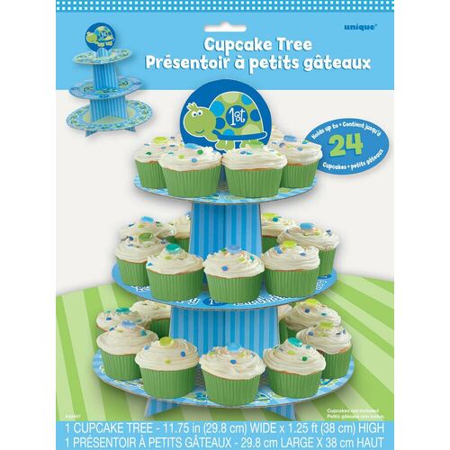 1st Turtle Cupcake Tree