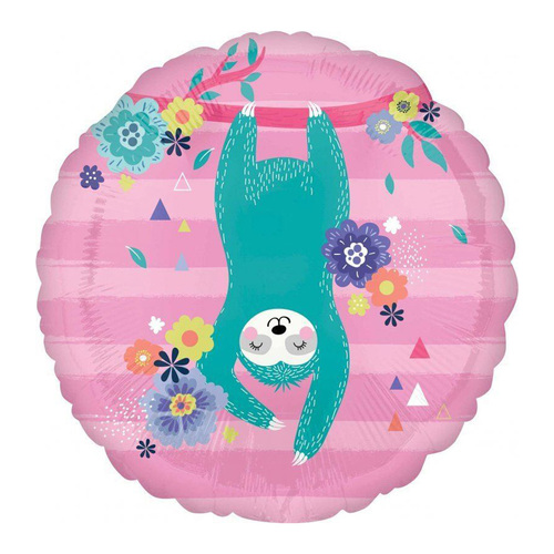 45cm Standard HX Sloth Foil Balloon
