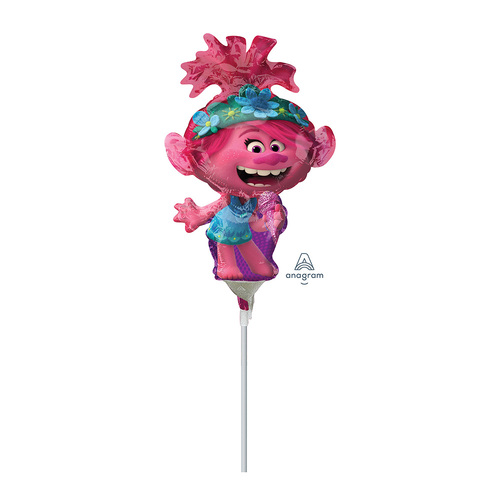 Mini Shape Trolls World Tour Poppy Foil Balloon