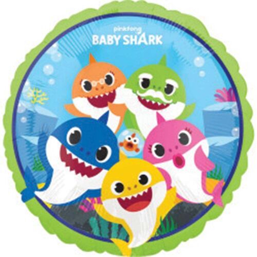 45cm Standard HX Baby Shark Foil Balloon  