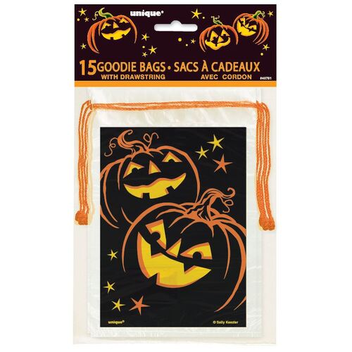 Pumpkin Grin Goodie Bags 15 Pack