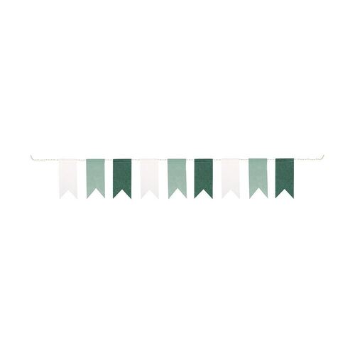 White Felt Pennant Banner
