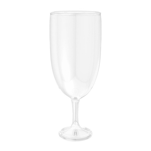 Plastic Tall Round Pedestal Jar Clear