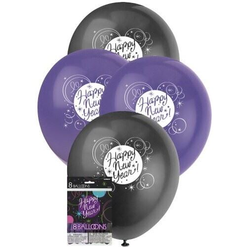 Stellar New Years 8 X 12 Balloons