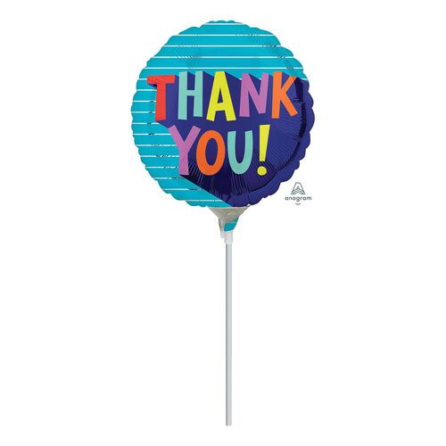 22cm Thank You! Fun Type Design Foil Balloons