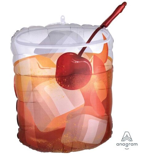 SuperShape XL Old Fashioned Drink Foil Balloon