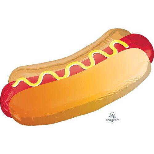 SuperShape XL Hot Dog with Bun Foil Balloon