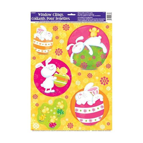 Bunny Pals Window Cling Sheet