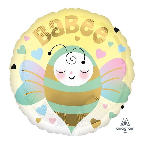 45cm Standard HX Babee Bee Baby Foil Balloon