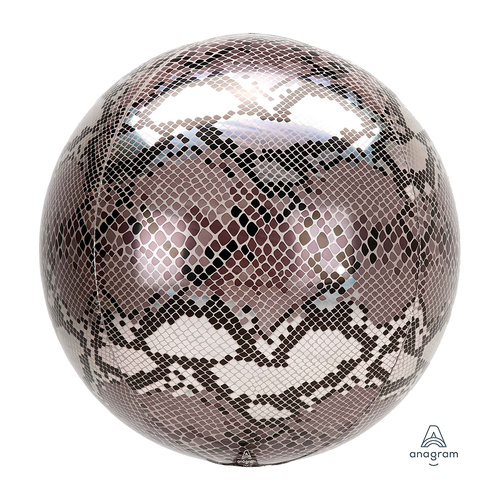 Orbz XL Snake Skin Print Foil Balloon