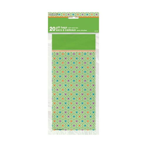 Citrus Dot 20 Cello Bags