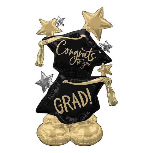 AirLoonz Congrats to You Grad Hats Foil Balloons